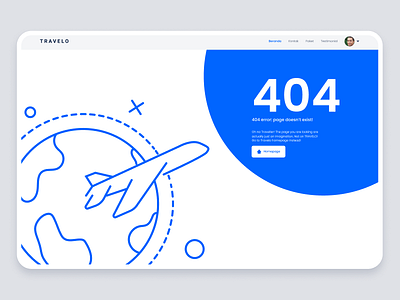 404 Page | Experiment UI blue branding clean design design flat graphic design grey identity illustration logo mobile app modern travel ui travel website typography ui ux vector website