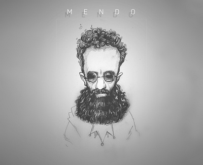 My Friend Mendo art artwork branding caricature design drawing illustration illustrator logo man photoshop portrait sketch ui ux web website xd design