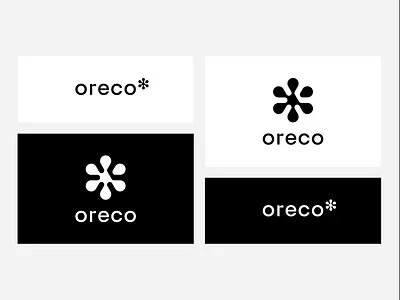 Oreco. Food distributor logo rebranding. distributor food frozen food logo orego snowflake star