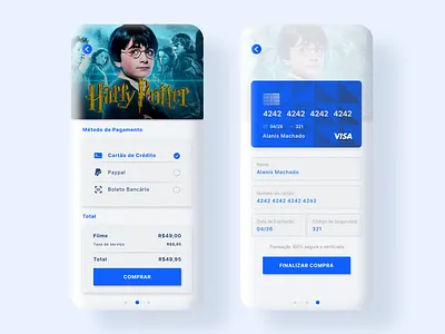 #DailyUI 002 - Credit Card Checkout app card checkout credit card dailyui design figma graphic design money payment paypal ui