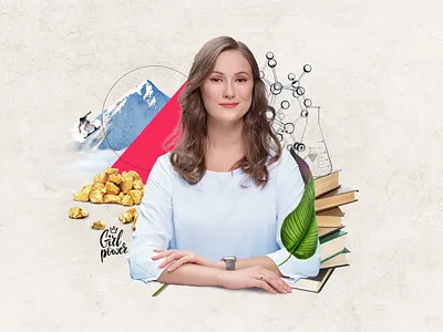 Collage Olga collage graphic design