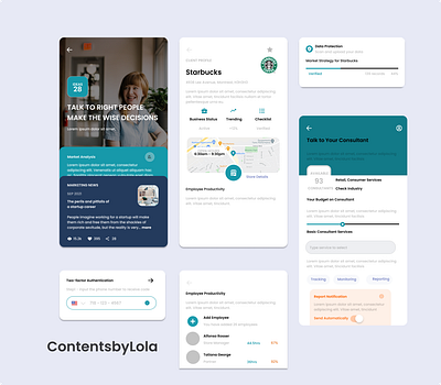 Consultant App - Imitation app design consultation app design mobile app design ui uidesign uiux