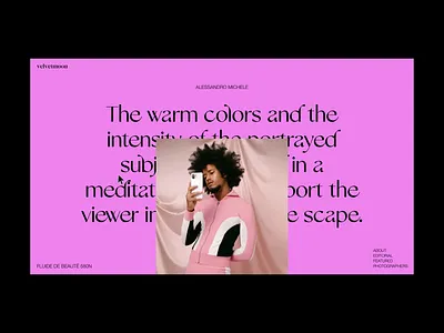 velvetmoon - text hover animation (alternative version) animation blog design fashion hover interface motion graphics text hover ui ui design ui motion web webdesign