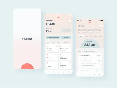 Introducing employee savings app dashboard finance metrics mobile