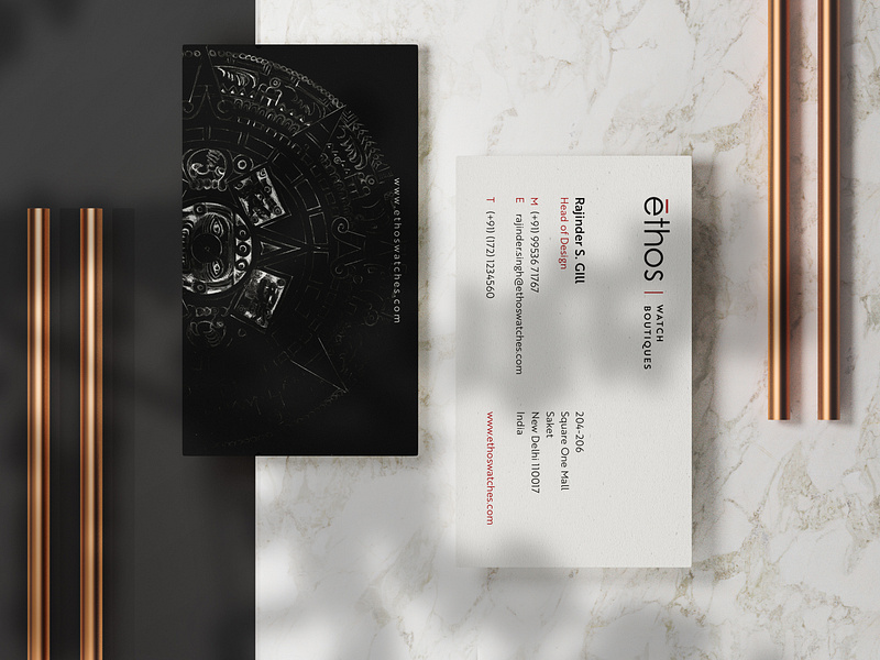 Business Card - Ethos business card graphic design minimal mockup stationary uxpundit visiting card