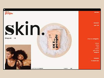 Oui the people Webdesign beauty health healthcare make up onlineshop shave shaveing shop skin skincare ui webdesign
