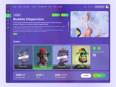 NFT binance bitcoin blockchain crypto crypto art crypto currency crypto wallet cryptoart design ethereum marketplace nft nfts token ui ui ux ui design web website concept website design