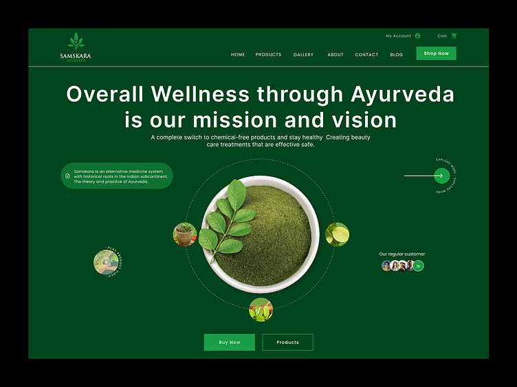 Ayurveda site Exploration by Bitmate Studio on Dribbble