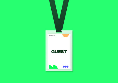 Rootpoly | Guest ID Card brand branding clean design graphic design guest id card minimalist nametag print typography