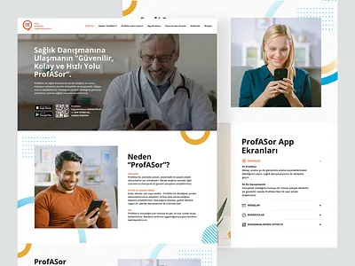 Profasor App Website burak canpolat dec85 design health interface medical mobile ux web