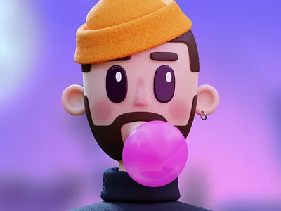 Hello! Its me! 3d animation blender design diorama gamedev illustration light logo ui