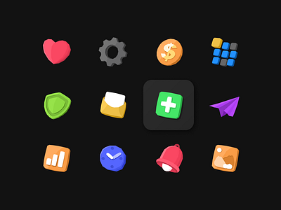 Fresh Low poly ui icons #2 3d icons dashboard icons figma graphic design icon design icondesigner iconography icons pack icons set interface low poly icons lowpoly sketch ui design ui icons vector icons