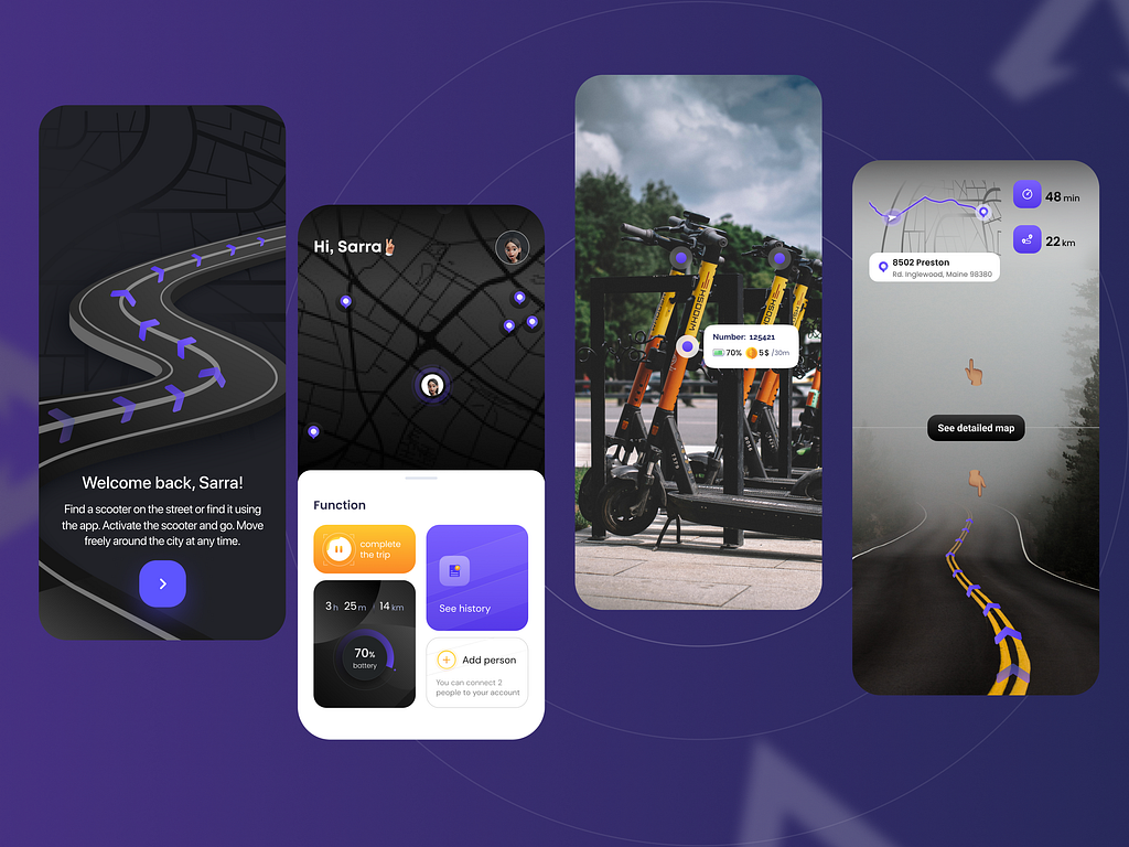 EScooter Rental App by Gapsy Studio on Dribbble