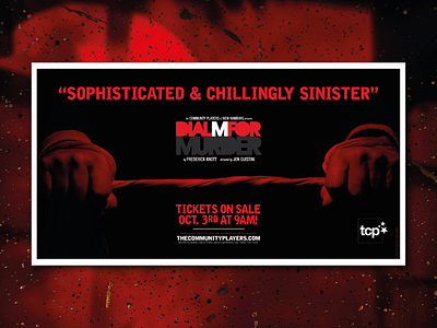 Publicity materials - Dial M For Murder branding communications design graphic design identity illustration logo marketing theatre typography