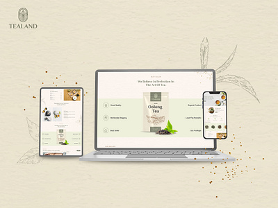 TEALAND - Tea - Website Landing page Design creative website figma landing page shopify shopify store development shopify themes tea tea design tea landing page tea logo tea web design tea website tea website design tea websites ui design ux design ux trends website design website design company website designer