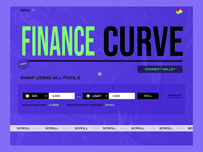 Curve Finance new design! blockchain brutalism brutalist btc crypto curve finance eth finance futuristic meta nft saas ui ux