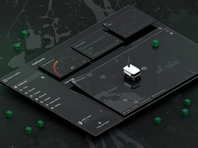Robotic Logistic | Dashboard /1 app dashboard design figma map mapbox ui