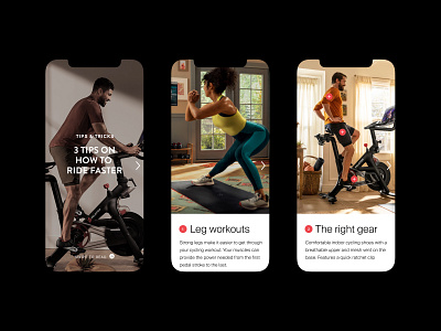 Peloton branding design typography ui