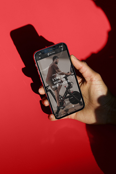 Peloton branding design ui