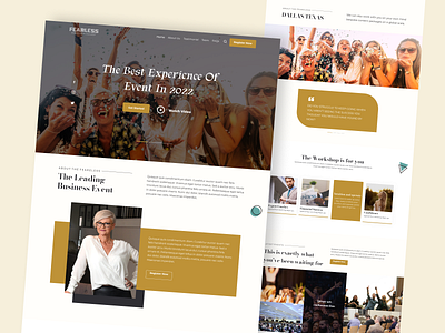 Business Event Landing page desktop design event webdesign landing page ui ui design uiux web design website