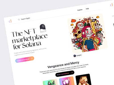 NFT Marketplace Design - Light mode 2 design ui web3