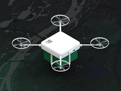 Robotic Logistic | Drones 3d branding design drones illustration