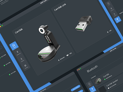 Smart Security Device - Dark Version 2022 trend animation app app design application bar branding dark dashboard design illustration ios logo minimal mobile mobile app navigation smart camera smart device ui walkthrough