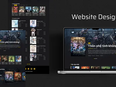 Novel reading website figma ui website design