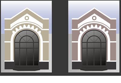 Store frontage design graphic design