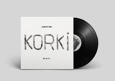 Czarne Korki. Vinyl record cover branding design graphic design logo photography