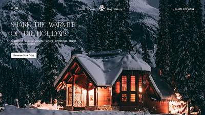 Nature Retreat: Rental Landing Page Design animation branding ui