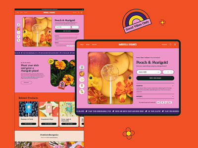 Amborella Organics - Ecommerce Product Page agency app branding design ecom ecommerce graphic design illustration logo marketing product product description shop ui ux web