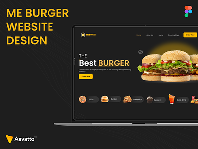 Me Burger Web App aavatto burgerwebapp clean creativewebapp design foodorderingwebapp minimal onlinefoodorderingwebapp ui uiux webapp