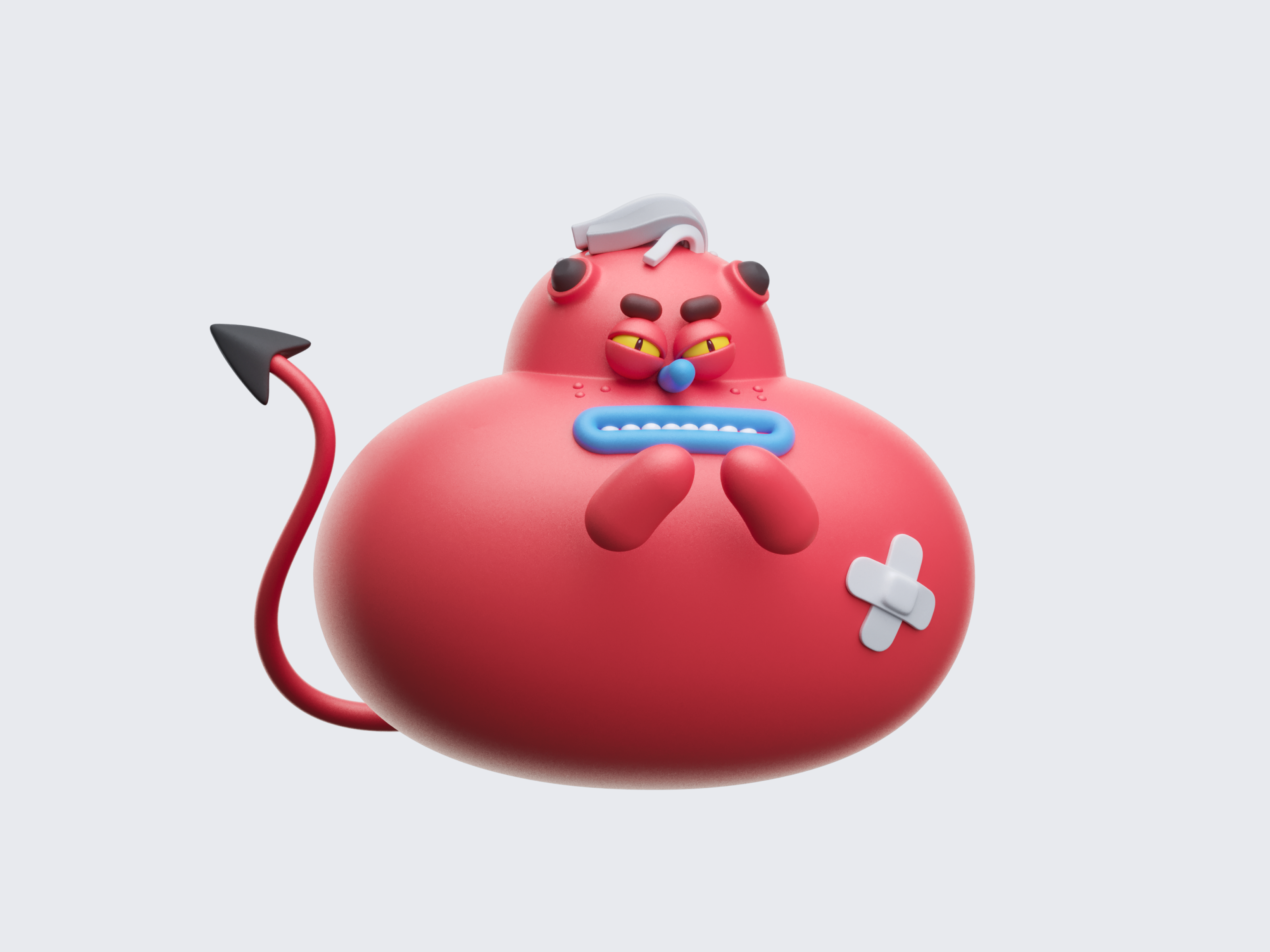 Devil 10clouds 3d animation character collection devil illustration motion graphics nft