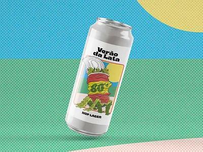 Label Design - Roca - Verão da Lata art beer beer label branding cannabis craft beer design graphic design illustration label design terpen visual identity