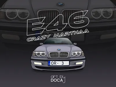 E46 abstract art artwork car car illustration colors creative design digital graphicdesign illustration illustration art line line art outline poster print shape vector vector art