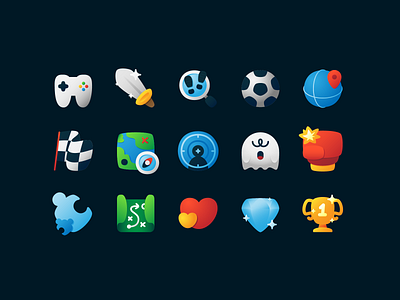 Video Games Icons illustration
