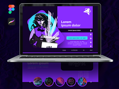 Gaming Webpage Idea design figma illustration illustration art ui webdesign