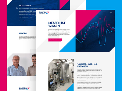 Einstein Messtechnik design drawingart responsive ui ux web website