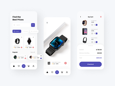 E-commerce - Mobile App app design e commerce app ecommerce app graphic design mobile app design mobile ui online shop product sale shopping app ui ui kit ux