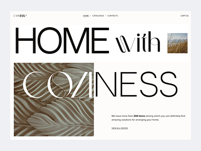 Home Goods — Ecommerce animation cozy design design studio ecommerce figma goods home interior interior design studio portfolio landing page store website