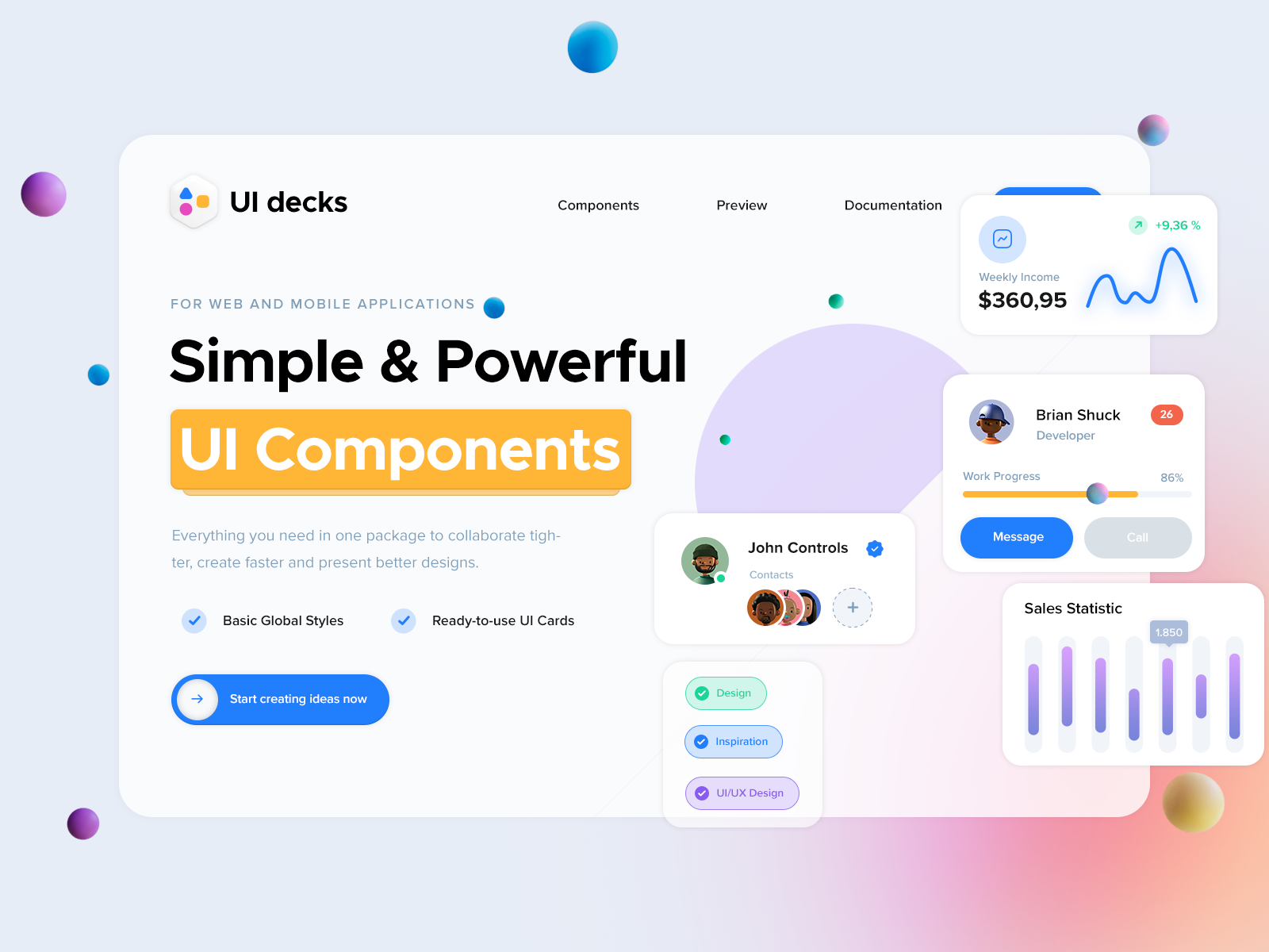 ui presentation deck