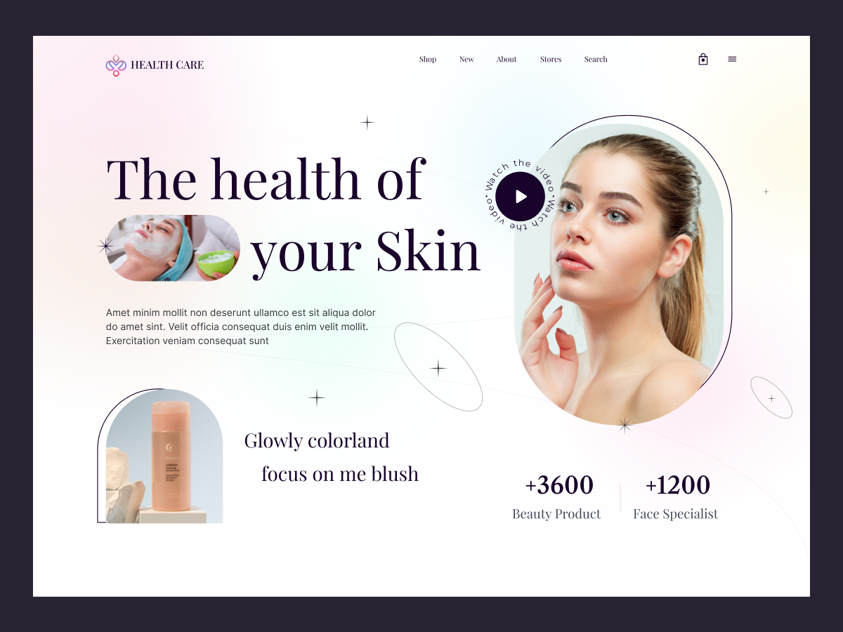 skin care products Website by Dmytro Bielkhin on Dribbble