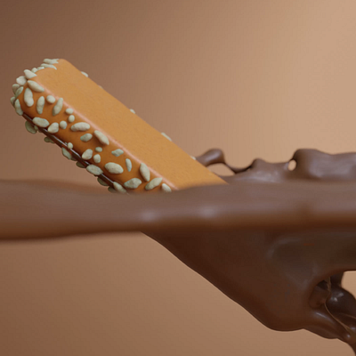 Fast Bar - Chocolate Drop 3d animation animations chocolate motion graphics playful product simulation