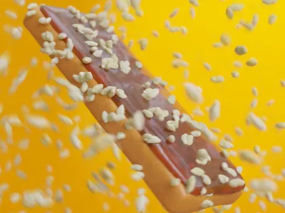 Fast Bar | Crispies 3d animation animations motion graphics playful product simulation