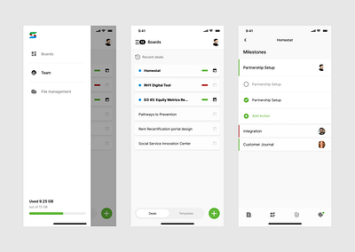 Stageset Project Management app branding design mobile mobile app design project management ui user experience user interface ux