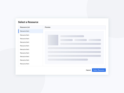 Resource Picker component app app design product design ui ui design ux