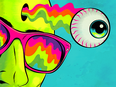 Eye See You design fantasy figurative art human illustration psychedelic surrealism trippy vector weird