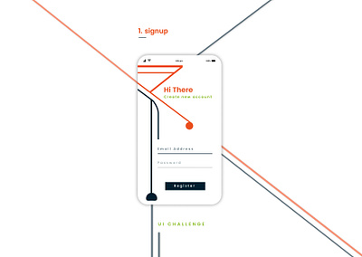 Daily UI Challenge app design figma illustration interface ios mobile signup ui user ux