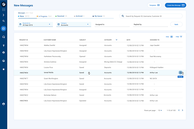 Workspaces – Application Review Portal design interface ui ux